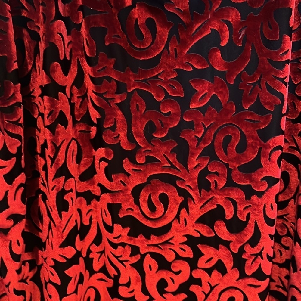 # Ruby Rd. 2X flocked cowl neck Top - Picture 3 of 3